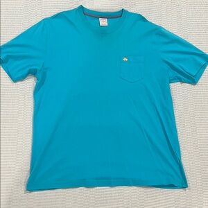 Brooks Brothers Aqua Short Sleeve Tee
